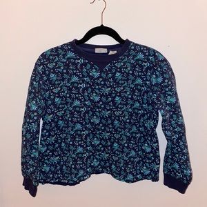 VINTAGE FLOWER CREWNECK SWEATSHIRT